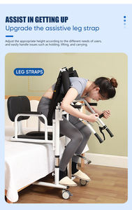 Sedia Comoda Idraulica per Anziani con Sollevatore, Trasferimento Pazienti, Regolabile, Leggera, Portatile, Attrezzatura di Sicurezza per il Bagno - Product Image 4
