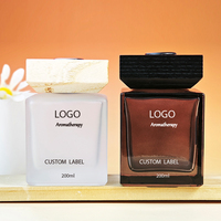 Bouteille de diffuseur de roseaux personnalisée avec logo, luxe, 50 ml, 100 ml, 150 ml, 200 ml, bouteille en verre, diffuseur de roseaux aromatiques
