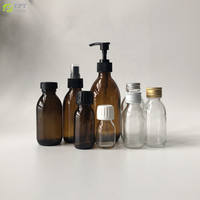 30/60/90/125/150/180/200/250/300/500ml Verre Récipient Pharmaceutique À Base de Plantes Médecine Bouteille W/Inviolable Bouchon À Vis