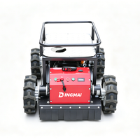 Cortacésped inteligente DINGMAI, robot RC mini a gasolina de 2 tiempos con cuchilla quitanieves profesional, modelos DM500/DM800/DM1000/DM1200