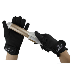 Guantes de salón negros Guantes DE TRABAJO protectores resistentes al calor para peinar el cabello Curling Straight Flat Iron - Product Image 6