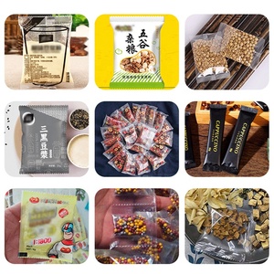 Machine de remplissage et d'emballage à scellage arrière pour sacs en film plastique PE, à bas prix, pour céréales, sel, thé, farine, riz, noix, chips de banane, usage commercial - Product Image 4