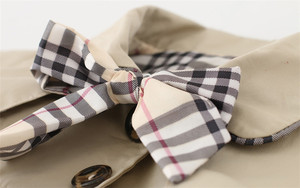 Nueva Colección de Chaquetas de Otoño para Niñas con Cinturón, Botones y Lazo Decorativo, Ropa para Bebés, Abrigo Infantil para Primavera y Otoño - Product Image 4