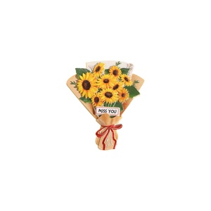 Simple Magnetic Cartoon Souvenir Home Decoration 3D Magnetic <b>Stickers</b> Refrigerator <b>Sticker</b> Simulation Sunflower Roses <b>Flowers</b> - Product Image 4