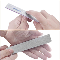 Lime à ongles double face en éponge grain 100/180, bâton de ponçage pour le façonnage des ongles, le ponçage de surface et le retrait de vernis – Outils de beauté