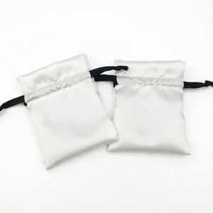 Wholesale Custom Printed LOGO WENWI JLB067778U Satin <b>Drawstring</b> Dust <b>Bag</b> for <b>Makeup</b> Brushes and Jewelry Gift Packaging - Product Image 1