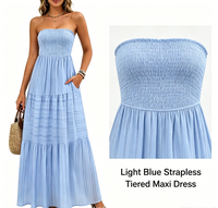 Robe longue tissée respirante pour femme, style bohème, pour la plage et les vacances, avec taille élastique, service OEM pour occasions décontractées, bretelles spaghetti