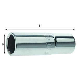 Usag-U02354134ซ็อกเก็ตหกเหลี่ยมยาว1/2 ''พร้อมช่องเสียบมือ8001150047503 X-GRIP - EAN แบบพิเศษ1/2" - Product Image 1