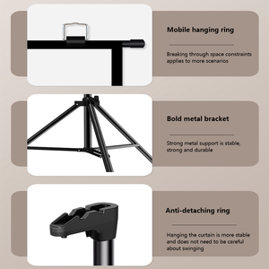 Pantalla de proyección plegable Topleo con trípode, pantalla de proyección portátil con soporte, pantalla de proyección de tela con elevación desde el suelo. - Product Image 5