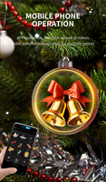 Nouvel équipement publicitaire pour la décoration de Noël, centre commercial, salle d'exposition, ventilateur holographique 3D avec télécommande Wi-Fi