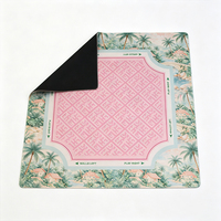 Housse de table de mahjong américaine - Polyester 2 mm, caoutchouc naturel, résistante à la chaleur et à l'huile, logo personnalisé, fournisseur en gros