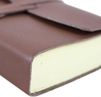 Carnet de notes en cuir véritable New Era, format B6, couverture rigide, papier écologique fait main, carnet de croquis, 100 feuilles, personnalisable