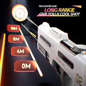 ของเล่นปืนฉีดน้ำสำหรับเด็กแบบยิงสองหัว ดูดน้ำอัตโนมัติ ถังเก็บน้ำความจุขนาดใหญ่เพื่อการยิงระยะไกลที่ทรงพลัง - Product Image 5