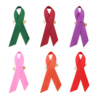 Usine Vente Directe Lesale Sensibilisation Ruban Arc Docens Ruban Rose Sensibilisation Cancer Du Sein Ruban Avec Broche