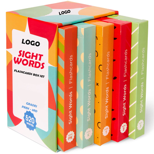 Di alta qualità su misura 520 Dolch & Fry ad alta frequenza parole di vista lettura di carta FlashCard educativo Flash card per i bambini - Product Image 3