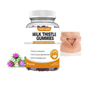 Ausreson OEM Organic Milk Thistle Seed Extract Gummy Candy Liver <b>Detox</b> <b>Supplement</b> Halal/Kosher Certified - Product Image 1