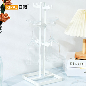 Estante para copas de vino Ripai, diseño minimalista para 4 copas, para almacenamiento de tazas en la cocina - Product Image 2