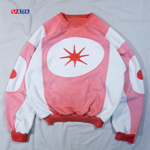 Sudadera <span class=keywords><strong>de</strong></span> cuello redondo oversize <span class=keywords><strong>de</strong></span> algodón y felpa con logo personalizado <span class=keywords><strong>para</strong></span> <span class=keywords><strong>hombre</strong></span> 2026, sudadera con bloques <span class=keywords><strong>de</strong></span> color <span class=keywords><strong>para</strong></span> <span class=keywords><strong>hombre</strong></span> - Product Image 4