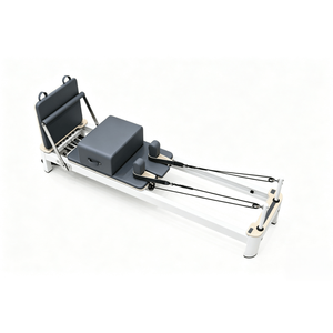 Meilleur prix, logo OEM, vente en gros, <span class=keywords><strong>lit</strong></span> de réforme Pilates en aluminium blanc de haute qualité, pour studio commercial/maison - Product Image 1
