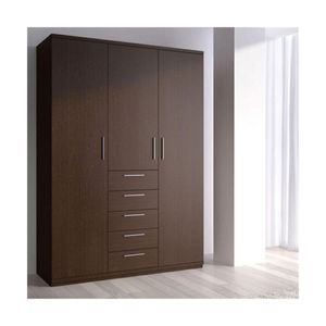 Armoire à vêtements Prima Bestselling Products Design Essentialist Armoire noire et blanche avec miroir - Product Image 5