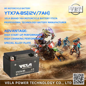Nouvelle batterie au plomb 12V <span class=keywords><strong>7Ah</strong></span> <span class=keywords><strong>YTX7A</strong></span> pour moto/scooter/vélo électrique (charge humide MF) - Product Image 6