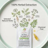 Perles de désintoxication Yoni en gros sous marque privée, sachet de 3 pièces, soin utérin à base de plantes
