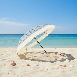Custom Pattern Inverted Hanging clear Transparent Semi-automatic Stick Straight <b>Umbrella</b> for Kids - Product Image 2