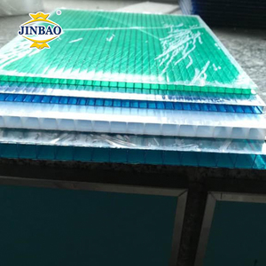 JINBAO <span class=keywords><strong>6mm</strong></span> 8mm 10mm UV extruido transparente <span class=keywords><strong>alveolar</strong></span> Policarbonato Celular hueco panel de policarbonato invernadero techo policarbonato - Product Image 2