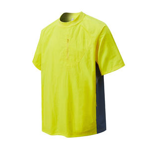 Camiseta Deportiva Personalizada al por Mayor para Hombre, 100% Nailon, Ligera, Transpirable, con Bolsillo con Cremallera, Manga Corta, Ropa Deportiva - Product Image 2