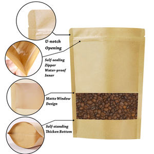 Sachets Doypack Personnalisés Recyclés Imprimés par Héliogravure, Résistants à l'Humidité, pour Emballage Alimentaire Sec, Sacs Marron pour Chewing-gum et Aliments pour Animaux - Product Image 3