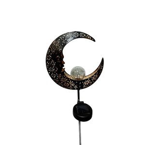 Solar Moon Garden <b>Light</b> <b>Led</b> Outdoor Decorative Stake Water Resistant Solar Powered Patio Lawn Lighting - Product Image 5