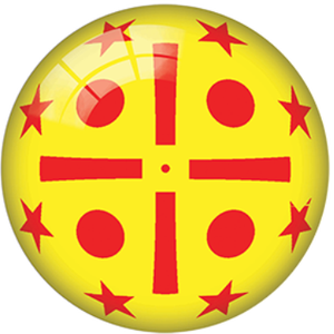 Ballon de jeu gonflable pour enfants de 130 mm en PVC imprimé, fabriqué en Europe, vente en gros - Product Image 1