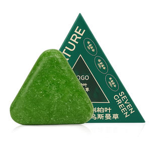 OEM ODM Sieben grüne Zypressen blatt Shampoo Seife Usman Gras Haarpflege Echtes Produkt Anti-Haarausfall Öl Kontrolle Haar wäsche - Product Image 1