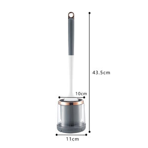 Cepillo y soporte <span class=keywords><strong>de</strong></span> silicona para limpieza <span class=keywords><strong>de</strong></span> <span class=keywords><strong>baño</strong></span>, TPR, plástico, 2 pulgadas, 1 ud. - Product Image 2