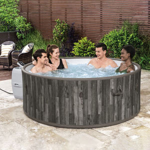 Spa de jardin OHO, spa extérieur à bulles d'air et <span class=keywords><strong>jacuzzi</strong></span> gonflable rond intérieur, spa <span class=keywords><strong>pour</strong></span> 2 à 4 personnes - Product Image 5