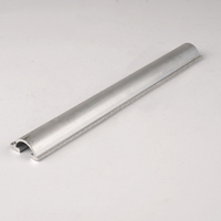 Perfil de Aluminio Semicircular Serie 6000, Última Tecnología T6, Extruido, Anodizado, para Corte, Doblado y Soldadura para Vitrinas