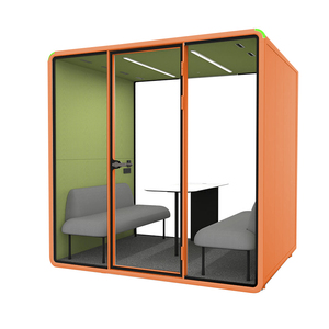 Cabine de bureau acoustique insonorisée pour discussion privée entre 4 personnes, idéale pour les startups - Product Image 6