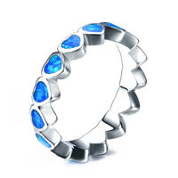 Bague d'amour incrustée de zircon, plusieurs couleurs au choix, nouvelle tendance, bague en zircon à la mode