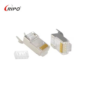 CAT8 FTP RJ45 Conector 4-up 4-Down Blindado 25Gbps RoHS CE Certificado Bloques de terminales compatibles con el centro de datos - Product Image 6