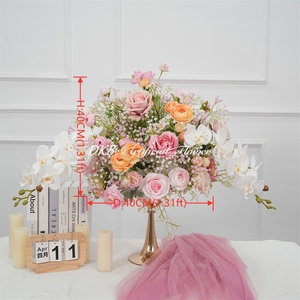 DKB Vendor Direct Realistic Silk <b>Hydrangea</b> Roses Wedding Flower Decor Customizable Size Large Table Centerpiece - Product Image 2