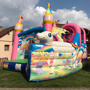 Castillo hinchable kids party jumpers commercial <b>inflatable</b> bouncer and slide combo unicorn jumping castle - Product Image 3