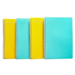 New Style Promotional A5 Soft Cover PP Custom Printing Cheaper School Spiral Notebook