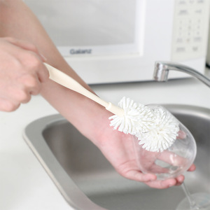 Cepillo de limpieza ecológico Zenidoo Nano Sponge Bottle Brush, limpiador de pajitas hecho de silicona y PP, color personalizado para limpieza de vasos. - Product Image 1