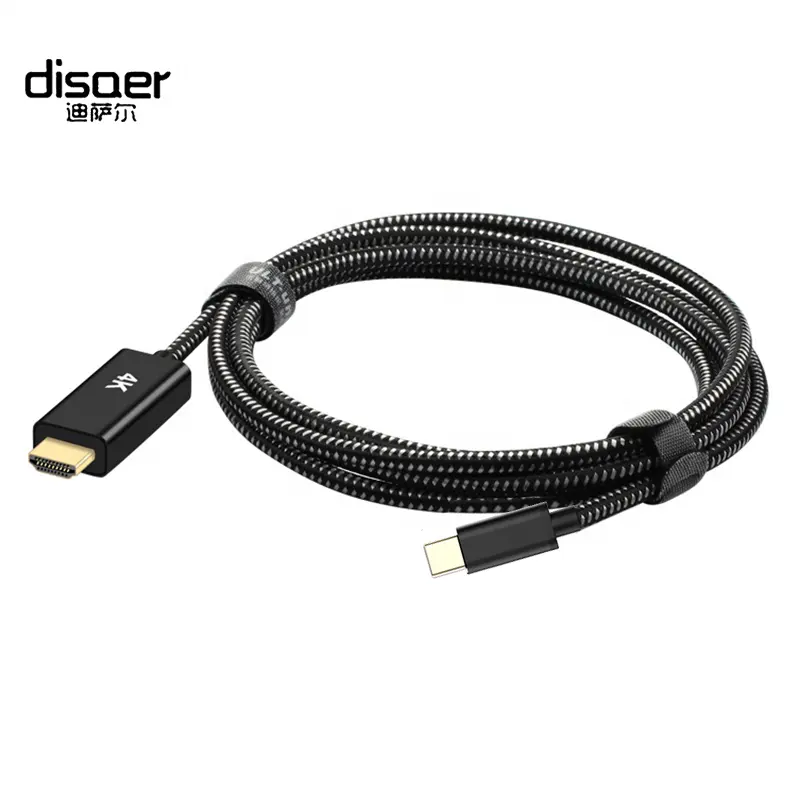 Factory direct cheap price wholesale High definition transmission video audio cable 1080P 60Hz 4K 60Hz USB-C to HDMI Cable