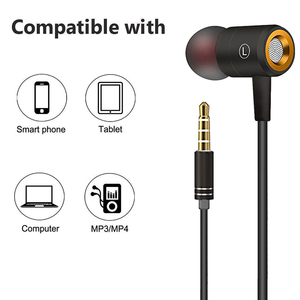 Campione gratuito 1.2m <span class=keywords><strong>3</strong></span>.5mm custodia in metallo auricolare intrecciato in nylon con microfono cuffia auricolare cablata - Product Image 3