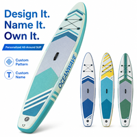 Planche de paddle gonflable personnalisée avec motif et nom sur mesure, planche de paddle tout usage