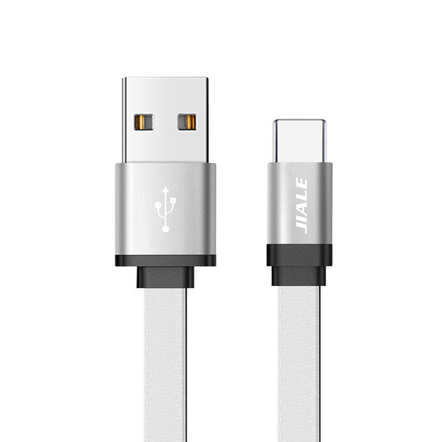 New Metal Case Flat PD Fast Charging Type-C and USB Data Cable with Fast Data Transfer Cable
