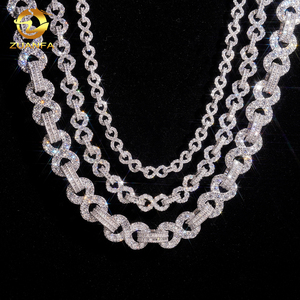 <span class=keywords><strong>Collana</strong></span> Infinity con Catena Cubana in Argento 925 e Moissanite, Stile Hip Hop, 6mm 8mm 13mm, Molto Popolare - Product Image 3