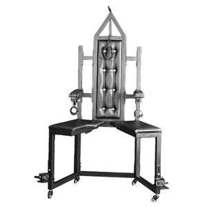 Chaise en métal BDSM à jambes ouvertes, mobilier ludique pour adultes, outils de formation SM, chaise de contention à jambes ouvertes - Product Image 3