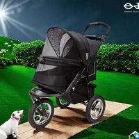 Quatre saisons universel Jogging voyage extérieur Wagon pas cher 4 roues pliable chien/chat poussette grande capacité animaux chariot transporteur